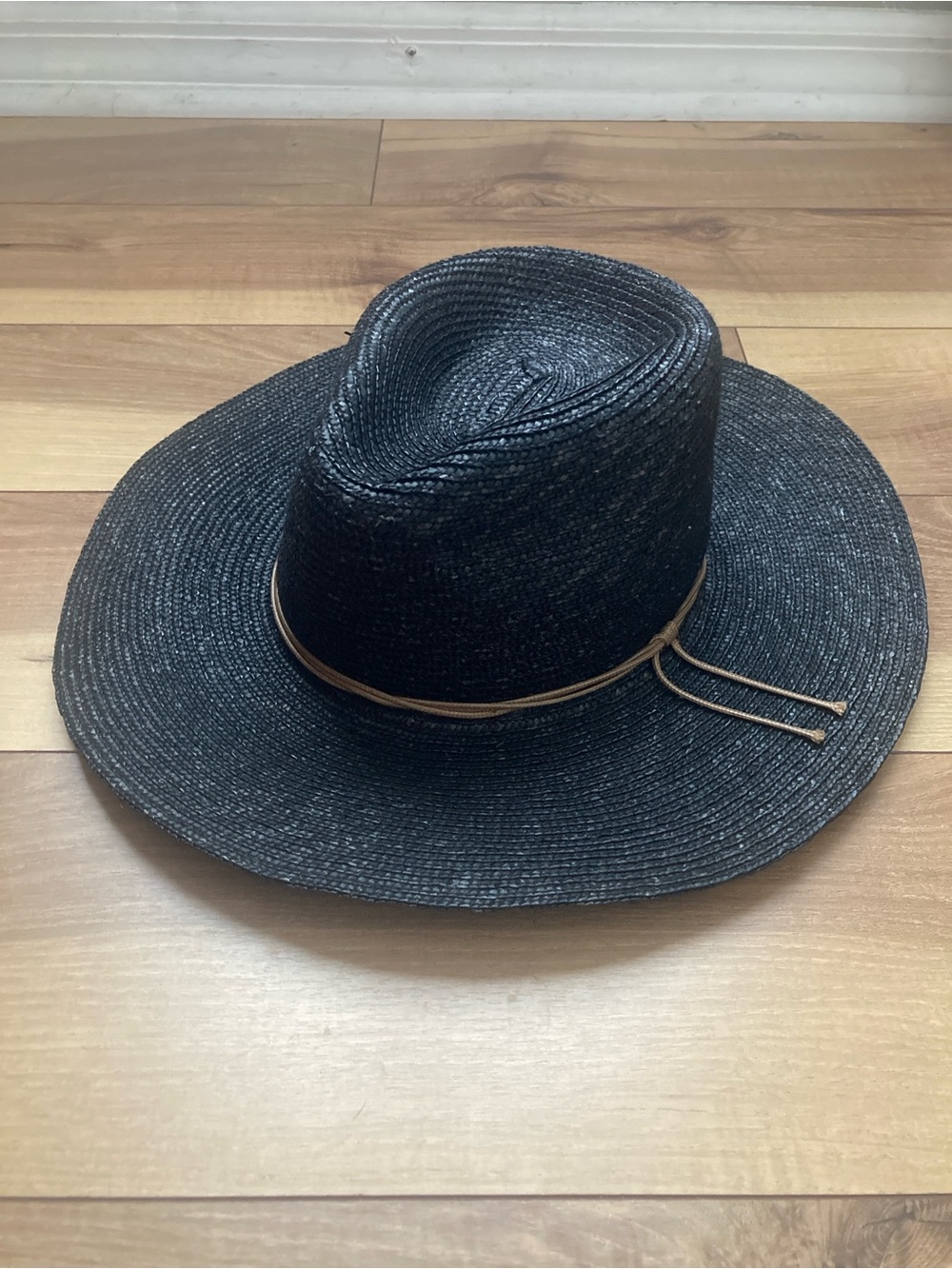 Goorin Bros Black Wheat Straw Sun Hat